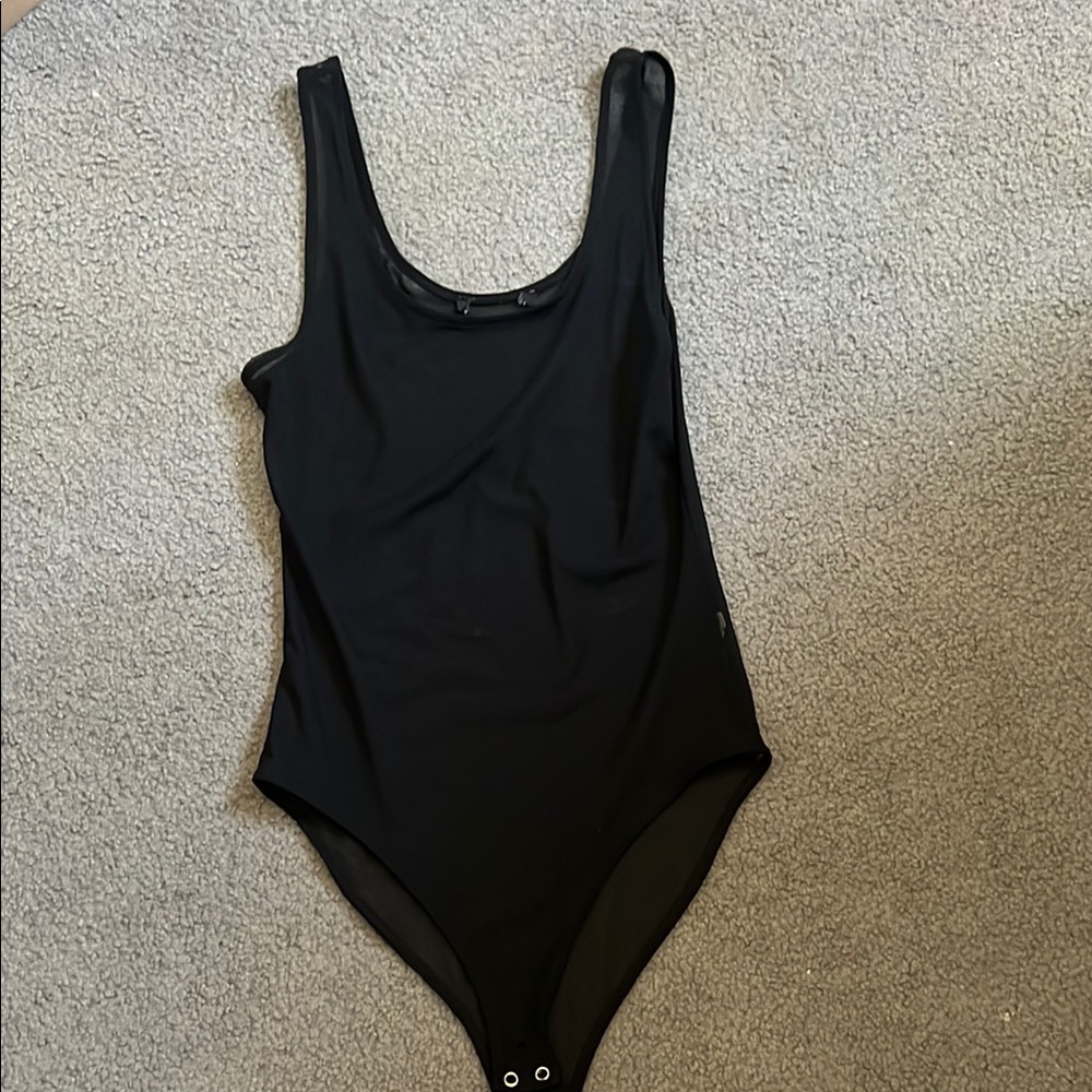 Black Mesh Bodysuit